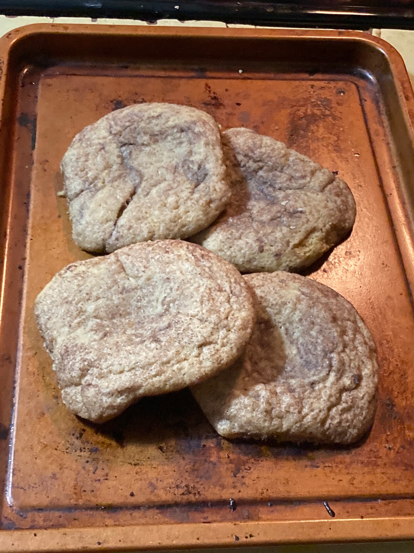 Apple Cider Snickerdoodle Cookies