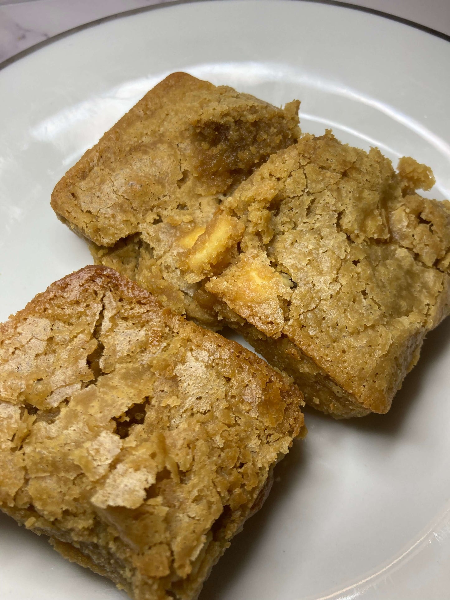 White Chocolate Chip Blondie Bites